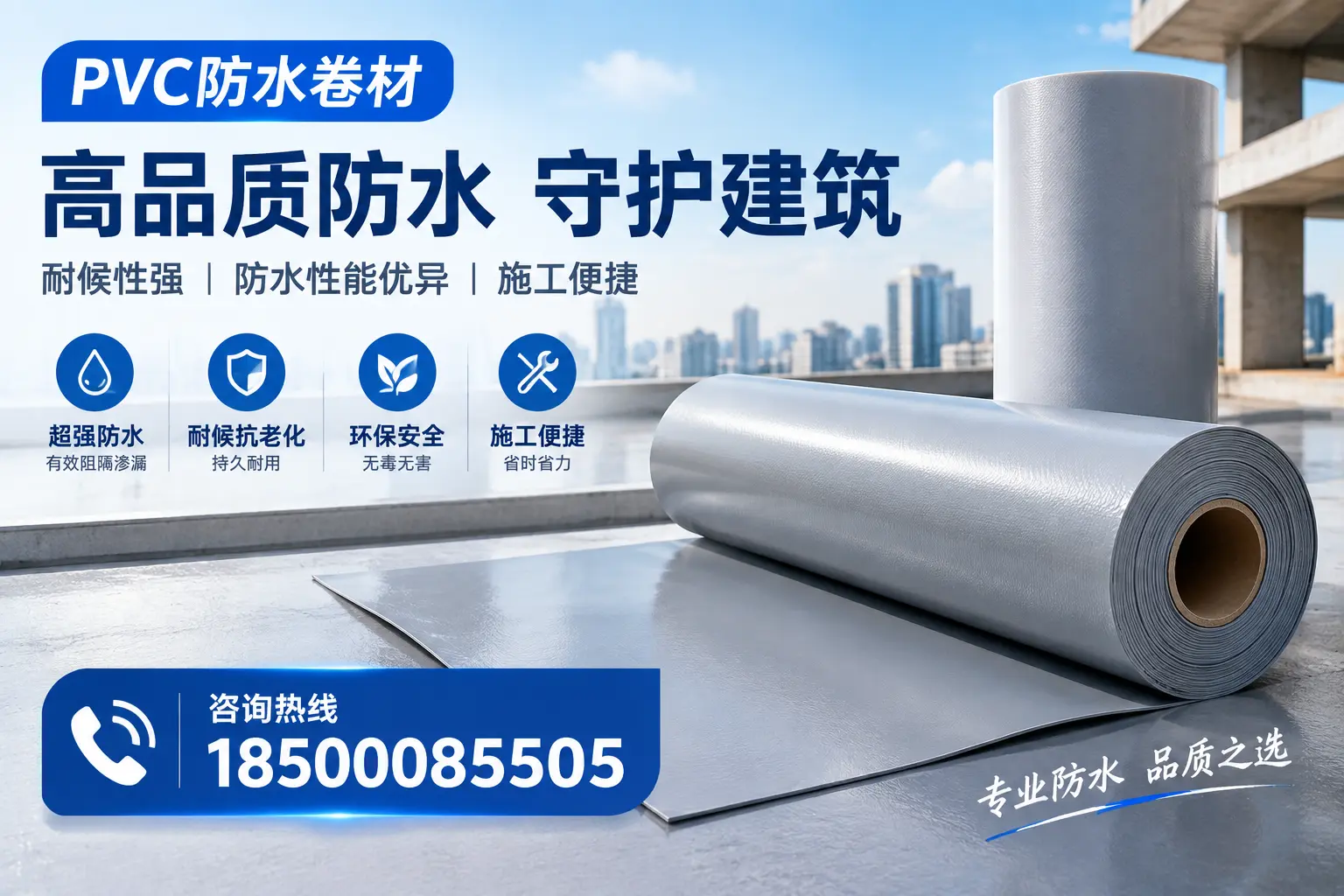 PVC防水卷材的防水效果评测，适合塔城的科学依据